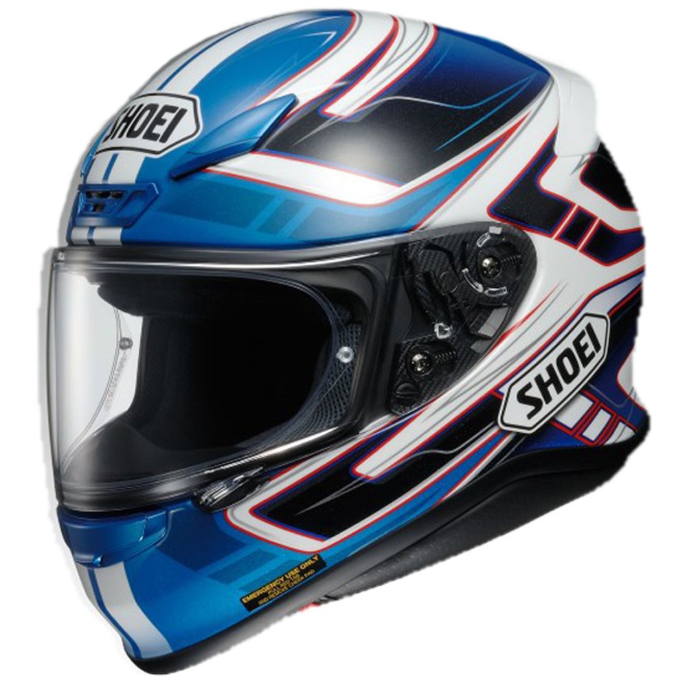 Shoei Nxr Full Face Motorcycle Helmet Valkyrie Tc 2 Blue